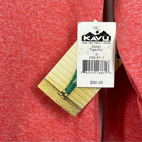 NWT Kavu Women’s Zelda Outdoor Hiking Trail Hoodie Size Small in Tigerlily - Picture 10 of 15